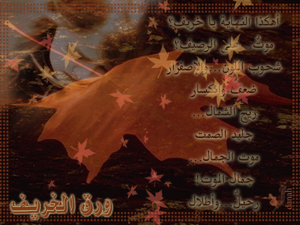 عبارات عن الخريف خواطر أوراق الخريف كلمات عن الخريف موقع العنان
